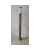Lampadaire boston décor bois marron - 110x12.7x12.7 cm